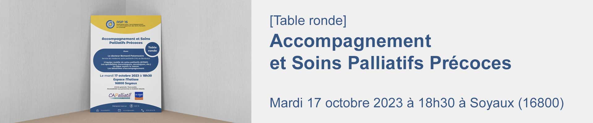 Accompagnement et Soins palliatifs précoces